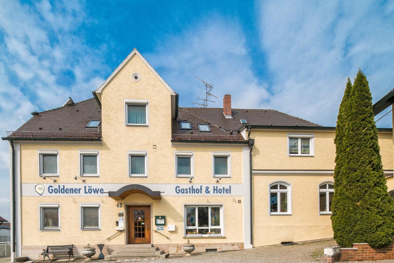 Hotel Goldener Loewe Gunzburg Bagian luar foto